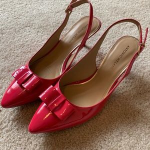 Antonio Melani WORN ONCE hot pink sling back heels